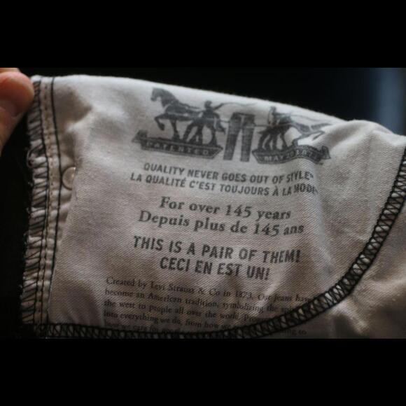 Levi's 505 Regular Fit Jeans - Black, 34Wx30L Mens Work Casual Jeans Levi Straus - Picture 13 of 13